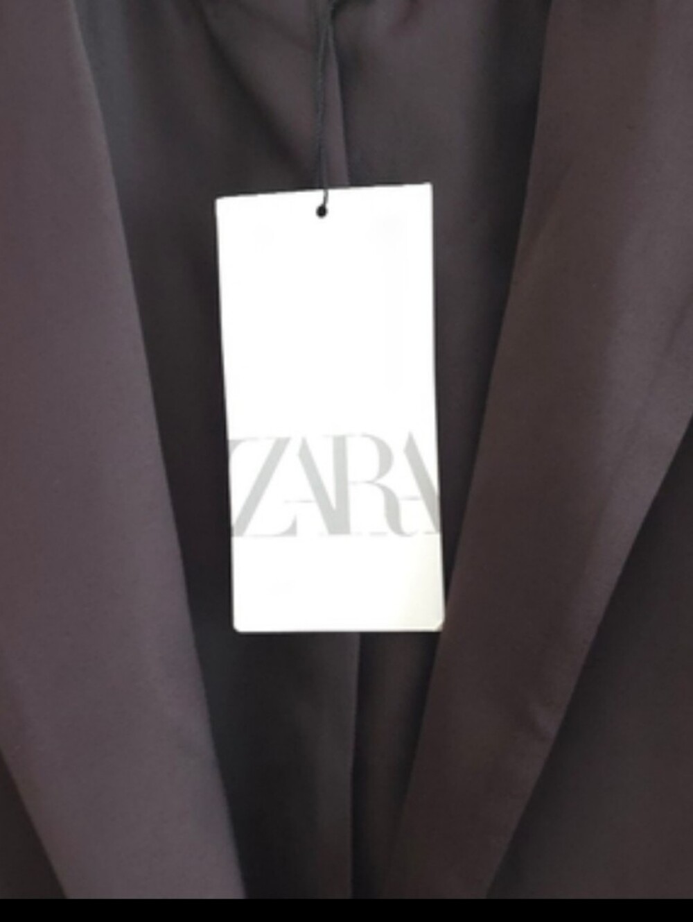 ZARA Satin Effect Blazer Brown Size L - Picture 14 of 15